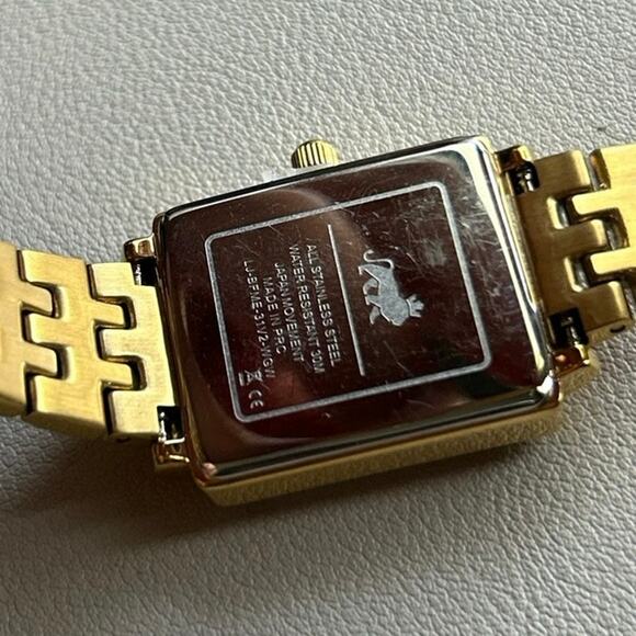 stainless steel gold tone larsson + jennings boyfriend elevate watch